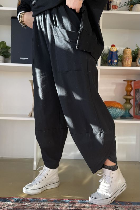 Lagen Shelby Sweatshirt Barrel Pant Black 